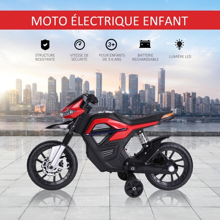 Moto électrique enfant 25 W 6 V 3 Km/h