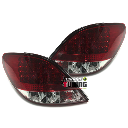 2 FEUX ROUGES A LED PEUGEOT 207 3/5 PORTES PHASES 1 et 2 (13011)