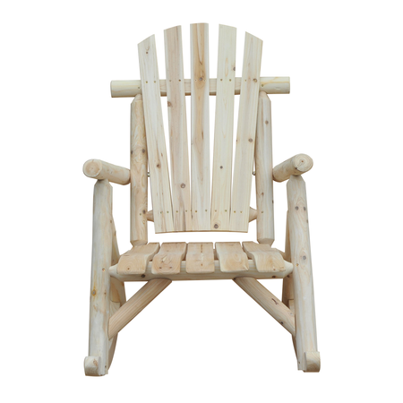 Fauteuil de jardin rocking chair bois de pin