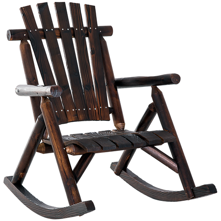 Fauteuil de jardin Adirondack à bascule sapin