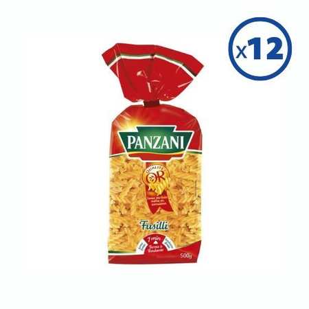 Pâtes Fusilli, 500g X 12 - PANZANI