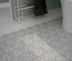 HEXATILE - NATURE B&W - Carrelage 17,5X20 cm hexagonal motif fleur noir blanc