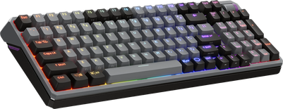 Clavier sans fil Bluetooth mécanique (Kailh Box V2 Red) Cooler Master MK770 RGB (Gris)