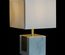 Lampe de bureau DKD Home Decor Blanc Polyester Marbre Doré (26 x 26 x 43 cm)