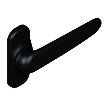 Béquille simple porte Diane carré 8mm noire RAL9005 - LA CROISEE DS - DS6478-013