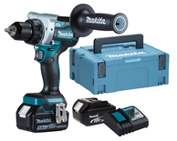 Perceuse-visseuse 18V + 2 batteries 5Ah + chargeur rapide + coffret MAKPAC - MAKITA - DDF486RTJ