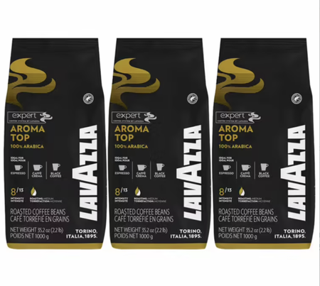 3 kg café en grain Aroma Top - LAVAZZA