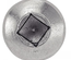 Vis à tôle tête cylindrique bombée carrée inox A2 DIN 7981 4,8X50 boîte de 200 - ACTON - 624164,8X50