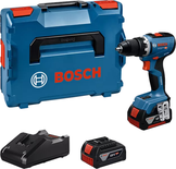 Perceuse-visseuse 18V GSR 18V-65 Professional + 2 batteries 5Ah + chargeur rapide + coffret L-BOXX - BOSCH - 06019N3203
