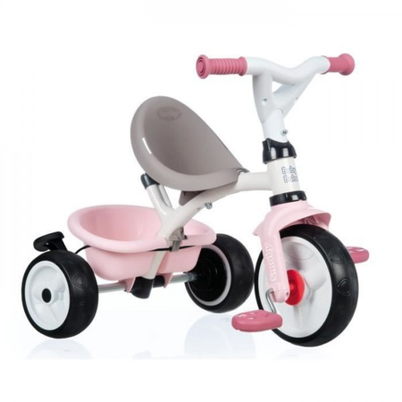 SMOBY Tricycle enfant évolutif Balade Plus - Structure métal - Rose