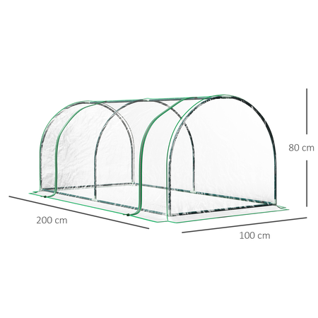 Serre de jardin tunnel à tomates acier époxy PVC