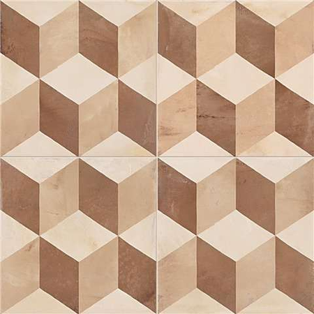 TERRA CUBO BEIGE - 20x20cm  - Carrelage aspect ciment vieilli