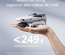 DJI Bundle Fly More Mini 4K, Drone Caméra 4K UHD, Moins de 249 g, Transmission Vidéo 10 km, Retour Automatique, Trois Batteries, Temps de Vol 93 min, QuickShots