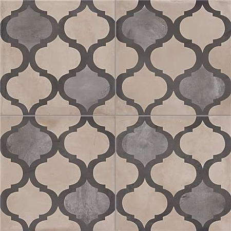 TERRA COLONIALE - 20x20 cm -GRIS - Carrelage aspect ciment vieilli