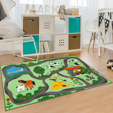 Tapis enfant FARMROAD tufté