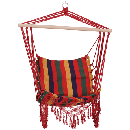 Chaise suspendue hamac de voyage multicolore