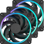 Lot de 3 Ventilateurs de boitier Fractal Design Momentum RGB - 14cm (Noir)