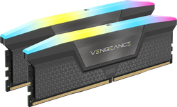 Kit Barrettes mémoire 32Go (2x16Go) DIMM DDR5 Corsair Vengeance RGB  5600MHz CL40 (Noir)