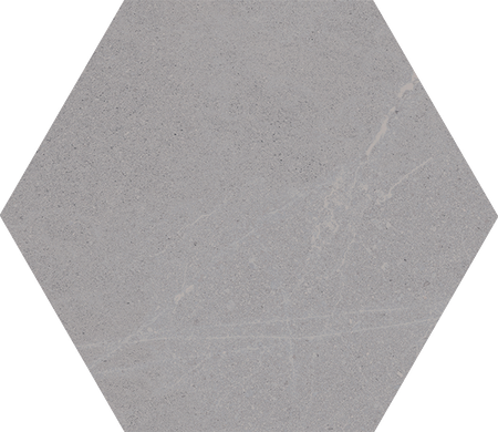 SEINE HEXAGONO GRIS - Carrelage hexagonal grand format aspect pierre