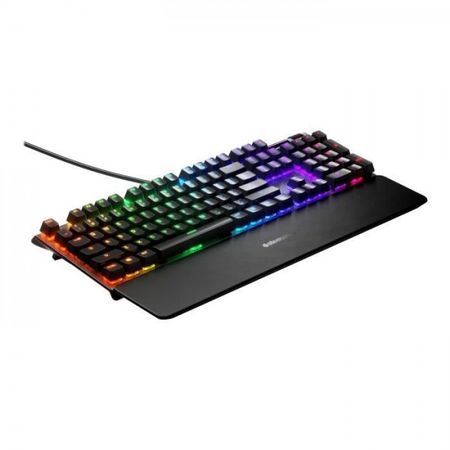 Clavier Gaming - AZERTY - STEELSERIES - Apex 7 Red Switch - Avec Pavé Numérique - Rétroéclairé - Noir