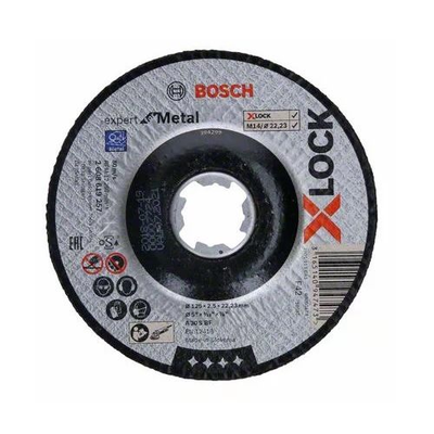 Disque X-Lock pour Metal D 125 x 2,5mm à tronçonner - BOSCH EXPERT - 2608619257