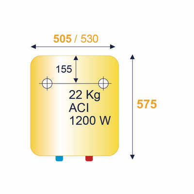 Chauffe-eau électrique vertical mural DURALIS 50L ACI hybride - THERMOR - 241057