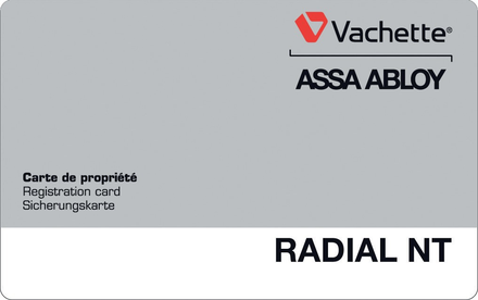 Verrou Radialis V136 double entrée 7743NT cylindre de 45mm - VACHETTE - 27311000