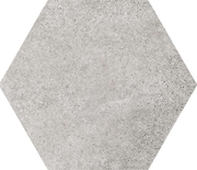 HEXATILE CEMENT - GREY - Carrelage 17,5x20 cm hexagonal uni aspect ciment gris Taille 17.5 x 20 cm