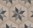 TERRA STELLA HEXAGONAL - 25x21,6 cm - GRIS - Carrelage hexagonal motif étoile