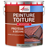 Peinture Toiture et Tuiles : Arcatoiture-10 L Gris fenetre - RAL 7040-ARCANE INDUSTRIES