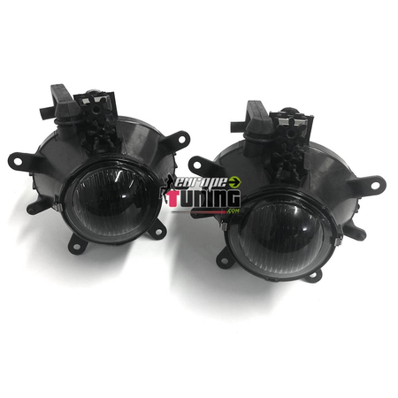 2 ANTI BROUILLARDS NOIRS BMW SERIE 3 E46 BERLINE TOURING PHASE 2 2001-2005 (04609)