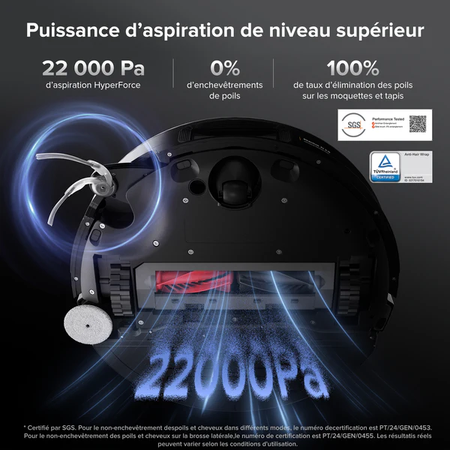 Roborock Saros S10 Robot Aspirateur Laveur avec Station Multifonction 4.0