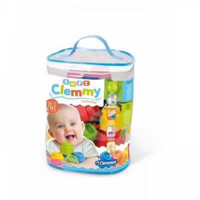 Clementoni - Clemmy Baby - Sac souple 24 pieces - Mixte - A partir de 9 mois