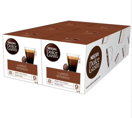 96 capsules Lungo Intenso compatibles - NESCAFE DOLCE GUSTO