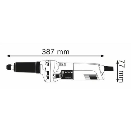 Meuleuse droite 750W GGS 8 CE Professional - BOSCH - 0601222100