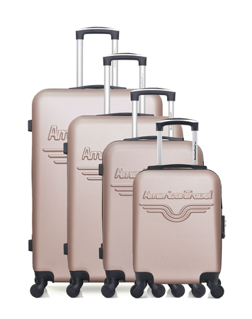 AMERICAN TRAVEL - Set de 4 Valises ABS CHELSEA-M