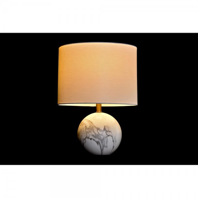 Lampe de bureau DKD Home Decor Doré Blanc 220 V 50 W Moderne (36 x 36 x 52 cm)
