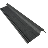 Rive gauche / droite 920 mm pour panneau tuile facile en acier galvanisé aspect granulé minéral - Coloris - Gris anthracite mat, Longueur - 920 mm