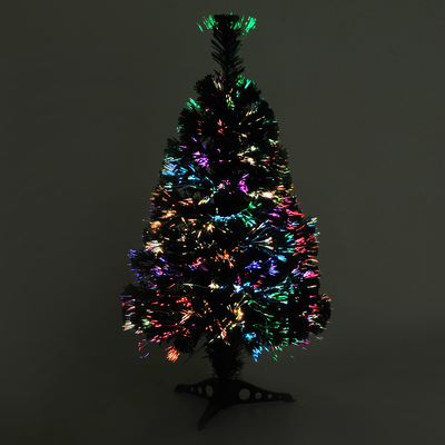 Sapin de Noël artificiel lumineux fibre optique vert