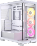 Boitier Moyen Tour E-ATX Corsair iCue Link 3500X RGB avec panneaux vitrés (Blanc)