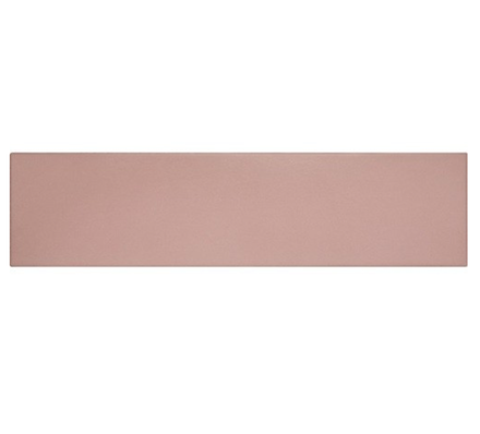 STROMBOLI ROSE BREEZE  - Carrelage uni pour pose chevron ou bâton rompu en  9,2x36,8 cm rose claire mate