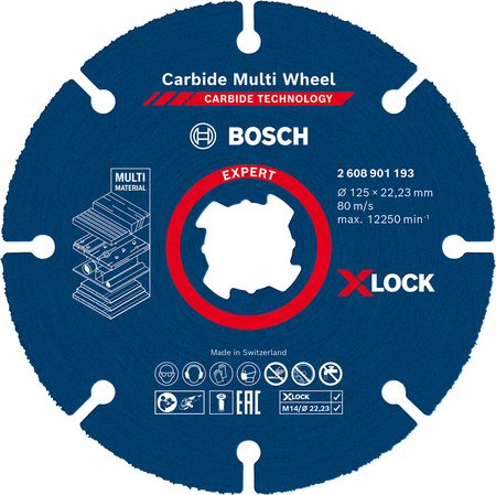 Disque à tronçonner Carbide Multi Wheel 125mm - BOSCH EXPERT - 2608901193