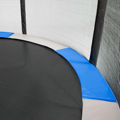 Kangui - Coussin de protection trampoline Ø 430 cm - Bleu et Gris