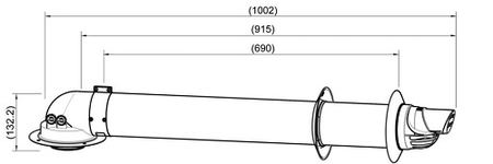 Kit ventouse horizontal + coude 60/100 - SAUNIER DUVAL - 0010031039