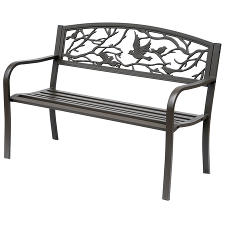 Banc 3 places de jardin style rural chic