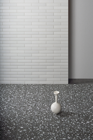 CONFETTI NERO GRIGIO - 18,6X18,6 CM - Carrelage Terrazzo