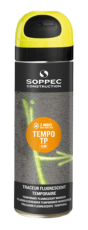 Bombe peinture temporaire Tempo TP 500ml - orange - SOPPEC - 141616O