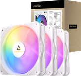 Lot de 3 Ventilateurs de boitier Antec P12 RGB - 12cm (Blanc)