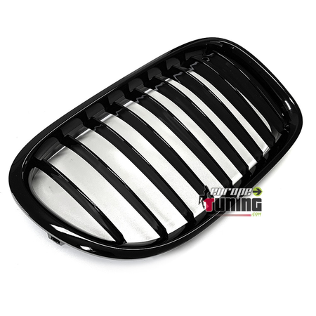 GRILLES CALANDRES NOIRES SPORT BMW SERIE 7 F01 F02 LCI AVEC CAMERA 2012-2016 (05015)