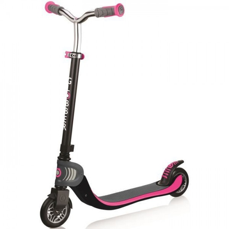 Globber - Trottinette Flow 125 Foldable - Enfant - Noir et rose